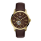 Fossil ME3286  Townsman Automatic Dark Brown Leather Watch 44MM นาฬิกาข้อมือ นาฬิกาผู้ชาย