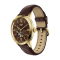 Fossil ME3286  Townsman Automatic Dark Brown Leather Watch 44MM นาฬิกาข้อมือ นาฬิกาผู้ชาย