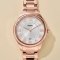 Fossil นาฬิกา Gilmore Three-Hand Date Rose Gold-Tone Stainless Steel Watch ES5394 นาฬิกาข้อมือผู้หญิง