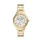 Fossil นาฬิกา Gilmore Three-Hand Date  Gold-Tone Stainless Steel Watch ES5395 นาฬิกาข้อมือผู้หญิง