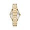 Fossil นาฬิกา Gilmore Three-Hand Date  Gold-Tone Stainless Steel Watch ES5395 นาฬิกาข้อมือผู้หญิง