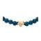 Fossil Men  Superman x Fossil Navy Blue Stainless Steel Beaded Bracelet - JFC04891998 กำไลข้อมือ