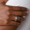 DIESEL JEWELRY RING DX11080608 RG SHLD DSL BAND GUNMETAL แหวน ไซส์ 8