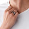 DIESEL JEWELRY RING DX11700409 RG STUD STACK BND SILVER แหวน ไซส์ 9