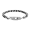 DIESEL JEWELRY BRACELET DX1540040 BRDLOGOBLKCORDSS SILVER สร้อยข้อมือ