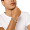 DIESEL JEWELRY BRACELET DX1540040 BRDLOGOBLKCORDSS SILVER สร้อยข้อมือ