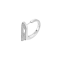 DIESEL JEWELRY DX1628040 Stainless steel glitz hoop earring ต่างหู