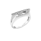 DIESEL JEWELRY DX16290405.5 Diesel D Logo Unisex Stainless Steel or Crystal Shiny Signet Rings   (Ring size  5.5) แหวน