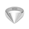 DIESEL JEWELRY DX16410405 Stainless steel spike band ring Color: Silver (Ring size  5) แหวน