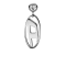 DIESEL JEWELRY DX1655040 Stainless steel drop earring Color: Silver ต่างหู