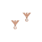 Emporio Armani Rose Gold-Tone Sterling Silver Stud Earrings