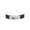 Emporio Armani Stainless Steel and Black Leather Strap Bracelet  EGS3087040