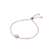 Michael Kors 14k Rose Gold- Plated Sterling Silver Halo Slider Bracelet MKC1206AN791