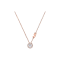 Michael Kors 14k Rose Gold-Plated Sterling Silver CZ Pendant Necklace MKC1208AN791