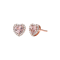 Michael Kors 14K Rose Gold-Plated Sterling Silver Heart-Cut Stud Earrings MKC1519A2791