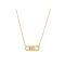 Michael Kors 14K Gold-Plated Sterling Silver Empire Link Pendant Necklace MKC164200710