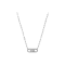 Michael Kors Sterling Silver Pavé Empire Link Pendant Necklace MKC1655CZ040