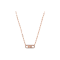 Michael Kors 14K Rose Gold-Plated Sterling Silver Pavé Empire Link Pendant Necklace  MKC1655CZ791