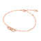 Michael Kors 14K Rose Gold-Plated Sterling Silver Pavé Empire Link Chain Bracelet MKC1656CZ791