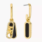 Michael Kors 14K Gold-Plated Black Onyx Empire Charm Drop Earrings MKJ8293MM710