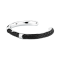 Maserati Jewellery JM226AVE38  LEATHER BANGLE SS BLK BRACELET BASE สร้อยข้อมือ