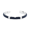 Maserati Jewellery JM226AVE40  LEATHER BANGLE SS BLUE BRACELET BASE สร้อยข้อมือ