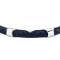 Maserati Jewellery JM226AVE40  LEATHER BANGLE SS BLUE BRACELET BASE สร้อยข้อมือ