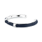 Maserati Jewellery JM226AVE40  LEATHER BANGLE SS BLUE BRACELET BASE สร้อยข้อมือ