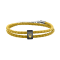 Maserati Jewellery JM226AVE45  LEATHER BR SS DG+YG BRACELET BASE สร้อยข้อมือ