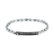 Maserati Jewellery JM424AVD58  ICONIC BR SS BLACK CRYSTAL 18+3.5CM BRACELET BASE สร้อยข้อมือ