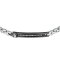 Maserati Jewellery JM424AVD58  ICONIC BR SS BLACK CRYSTAL 18+3.5CM BRACELET BASE สร้อยข้อมือ