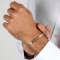 Maserati Jewellery JM424AVD59  ICONIC BR SS RG CRYSTAL 18+3.5CM BRACELET BASE สร้อยข้อมือ