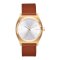 Time Teller Leather L.Gold Whi