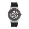 Beverly Hills Polo BP3380X.361 นาฬิกาข้อมือผู้ชาย Automatic สายซิลิโคน สีดำ/เงิน