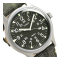 Timex TW2R68100 MK1 Steel นาฬิกาข้อมือผู้ชาย สายหนัง สีเขียว หน้าปัด 40 มม.