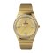 TIMEX TW2W10500 Q Crystal นาฬิกาข้อมือผู้หญิง สายสแตนเลส สีทอง หน้าปัด  36 มม.