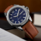 Timex TW2W92800  Essex Day & Date 46 mm watch   BLUE BROWN นาฬิกา นาฬิกาข้อมือ นาฬิกาข้อมือผู้ชาย