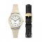 Timex W22 W EASYREAD BOX TWO TONEนาฬิกาข้อมือผู้หญิง สีทอง/ดำ