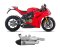 Arrow titanium silencer with carby end cap slip on Panigale V4 2025 ท่อสลิปออน