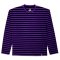 เสื้อยืดแขนยาว STRIPE OVERSIZED LS TEE BLACK/PURPLE