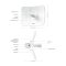 Technical Spec and Product Dimensions Diagram of Omada Beam Bridge 5 UR KIT Wireless Bridge
