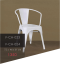 Chair-Arm Loft - white ขาวเงา