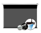 VIVIDSTORM 150" Lite Hyper Slimline Motorized Tension Lenticular ALR Projector Screen for UST Projector