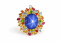 Tanusorn Natural Star Sapphire 43 carat Pendant Featuring a Sparkling Fancy Sapphire Gemstone