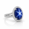 Elegant Blue star sapphire ring