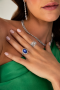 Elegant Blue star sapphire ring