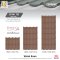 หลังคาเคลือบเซรามิก Kinroof รุ่น SPAIN 760 สี Walnut Brown - Homesmart