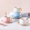 ชุดถ้วยเซรามิค + ที่รอง + ช้อน