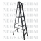 Newcon Black color Standard A-Shaped Aluminium Folding Ladder 8 Feet