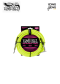 Braided Instrument Cable Straight/Angle 10ft - Neon Yellow